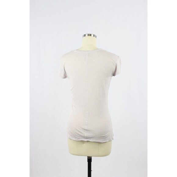 Aritzia GROUP BY BABATON Lifestyle Lilac Linen Blend Jersey T-Shirt Top, Size XS - Picture 3 of 15